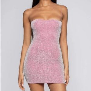 Mashkoor Pink Shimmer Mia Dress